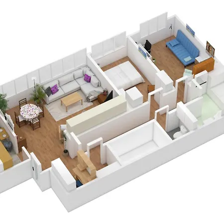 Spacious Family Flat 2bdr Close To Eiffel Tower *